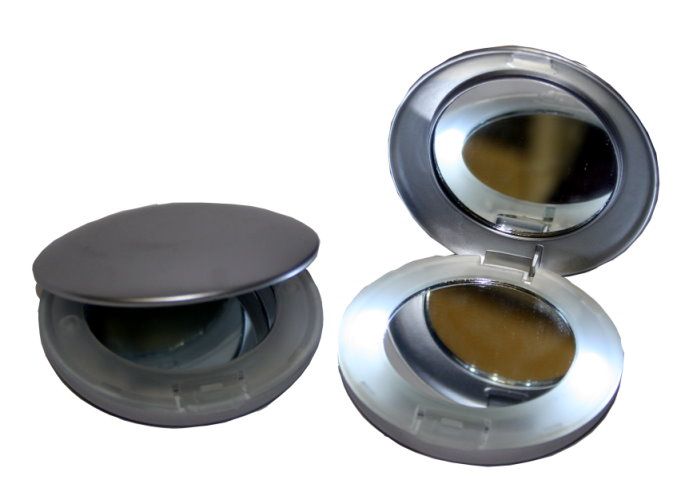 Double Miroir Lumineux ' Seychelles' Argent
