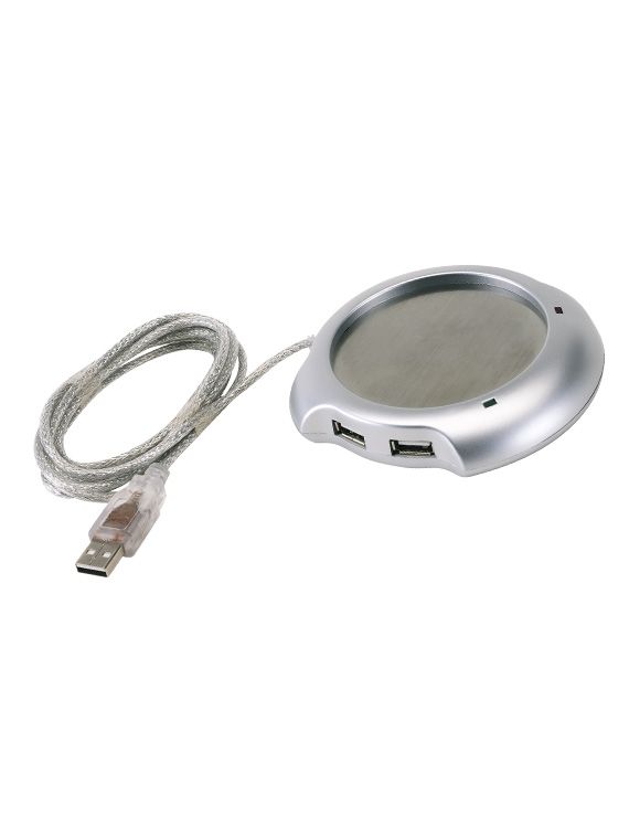 Chauffe Mug HUB USB 'CHOCAF' Argent
