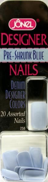 Faux Ongles Jeans Clair