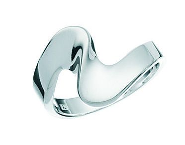 Bague Vagues en argent (F212)