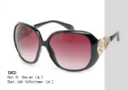 Lunette Femme Noir-Or (32032)