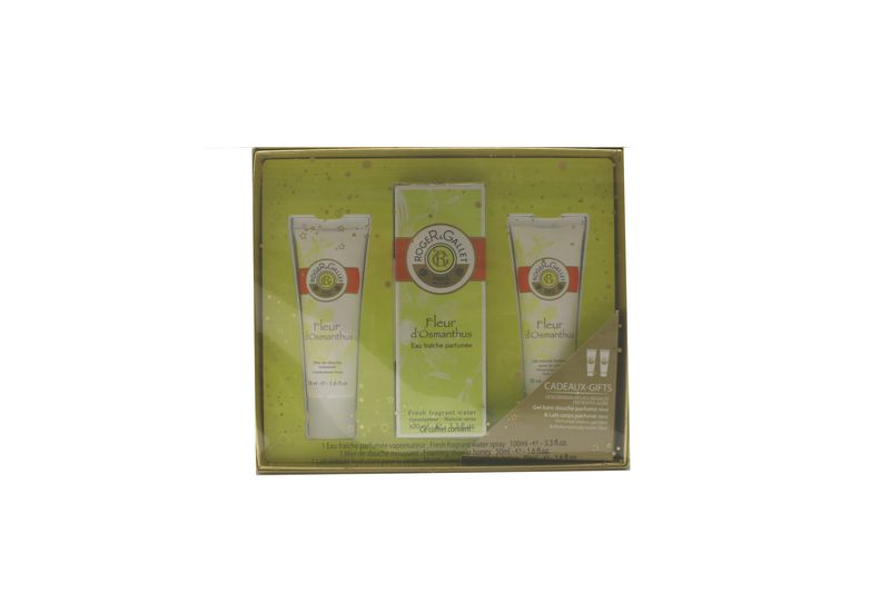 Roger & Gallet Coffret Fleur d'Osmanthus 100ml + Lait velouté hydratant pour le corps 50ml + Miel de douche moussant 50