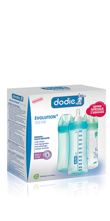 Dodie OFFRE SPECIALE 3 Biberons évolution+  330 ml 